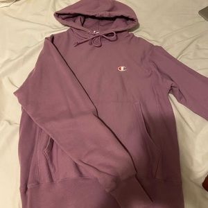 purple champion hoodie